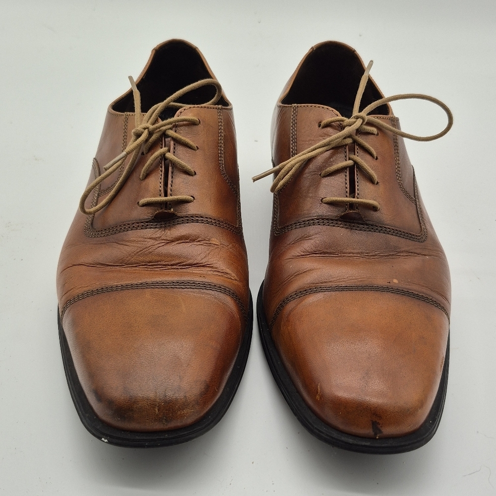 Cole Haan Jefferson Grand Cap Toe Oxford Mens Size 11.5 Shoe Brown Dress Leather - Picture 2 of 10